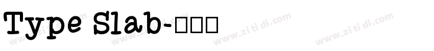 Type Slab字体转换